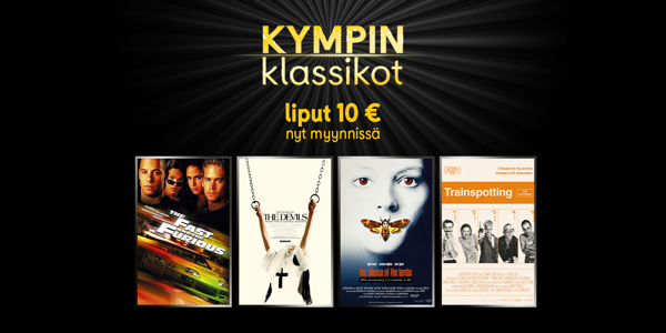 Kympin klassikot - liput vain 10 €